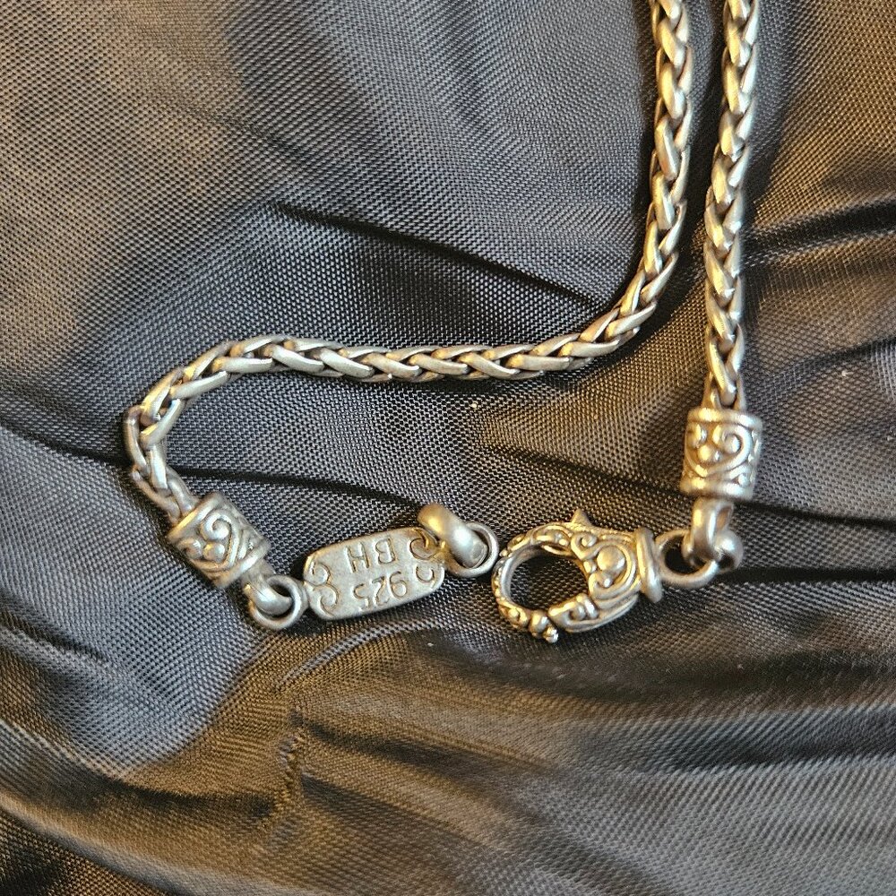 NY jewel effy bh 18k 925 Sterling diamond heart pendant